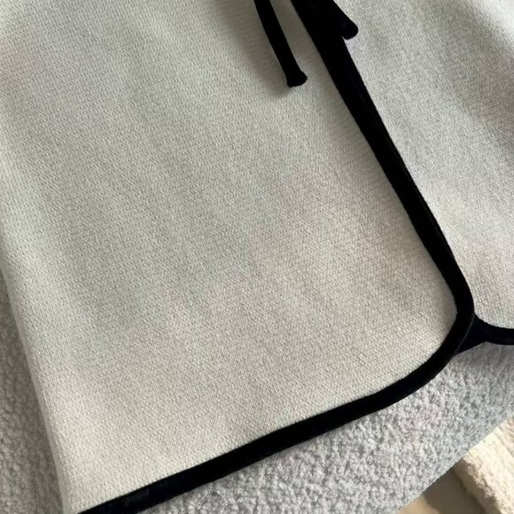 Sezane Susie Cardigan - Ecru with Black Details - Picture 10 of 10